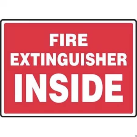 Accuform SAFETY SIGN FIRE EXTINGUISHER INSIDE FRMFXG425XT